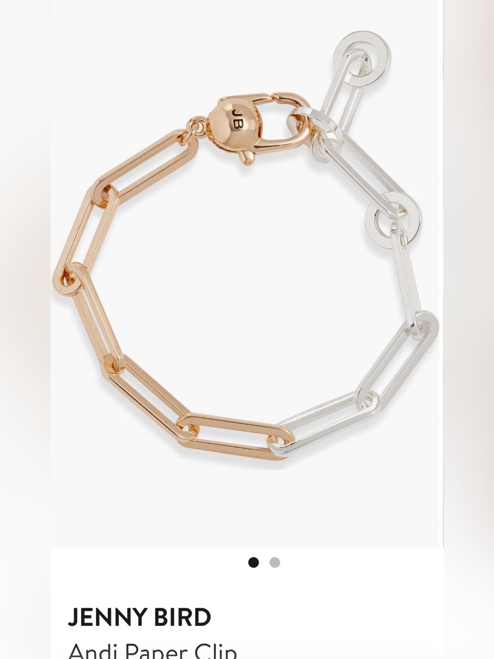 Jenny Bird Andi Paper clip bracelet $138 MSRP